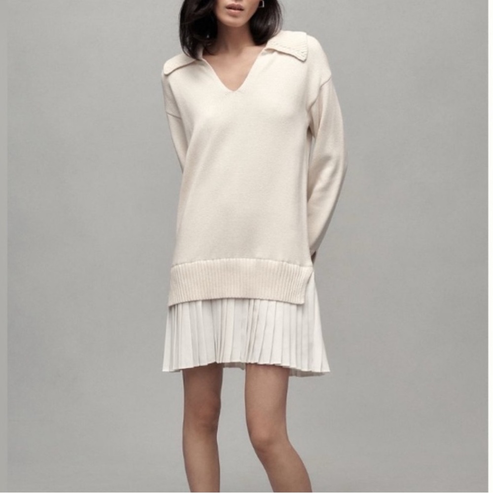 English Factory Cream Sweater Dress